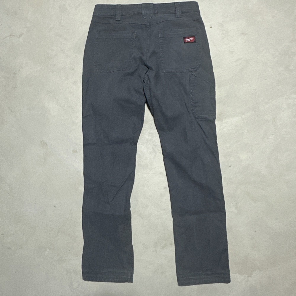 Milwaukee Men's Work Pants Straight Fit SZ 34x34 Cargo Pockets Utility Carpenter